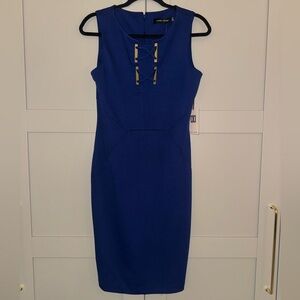 Ivanka Trump Royal Blue Midi Dress